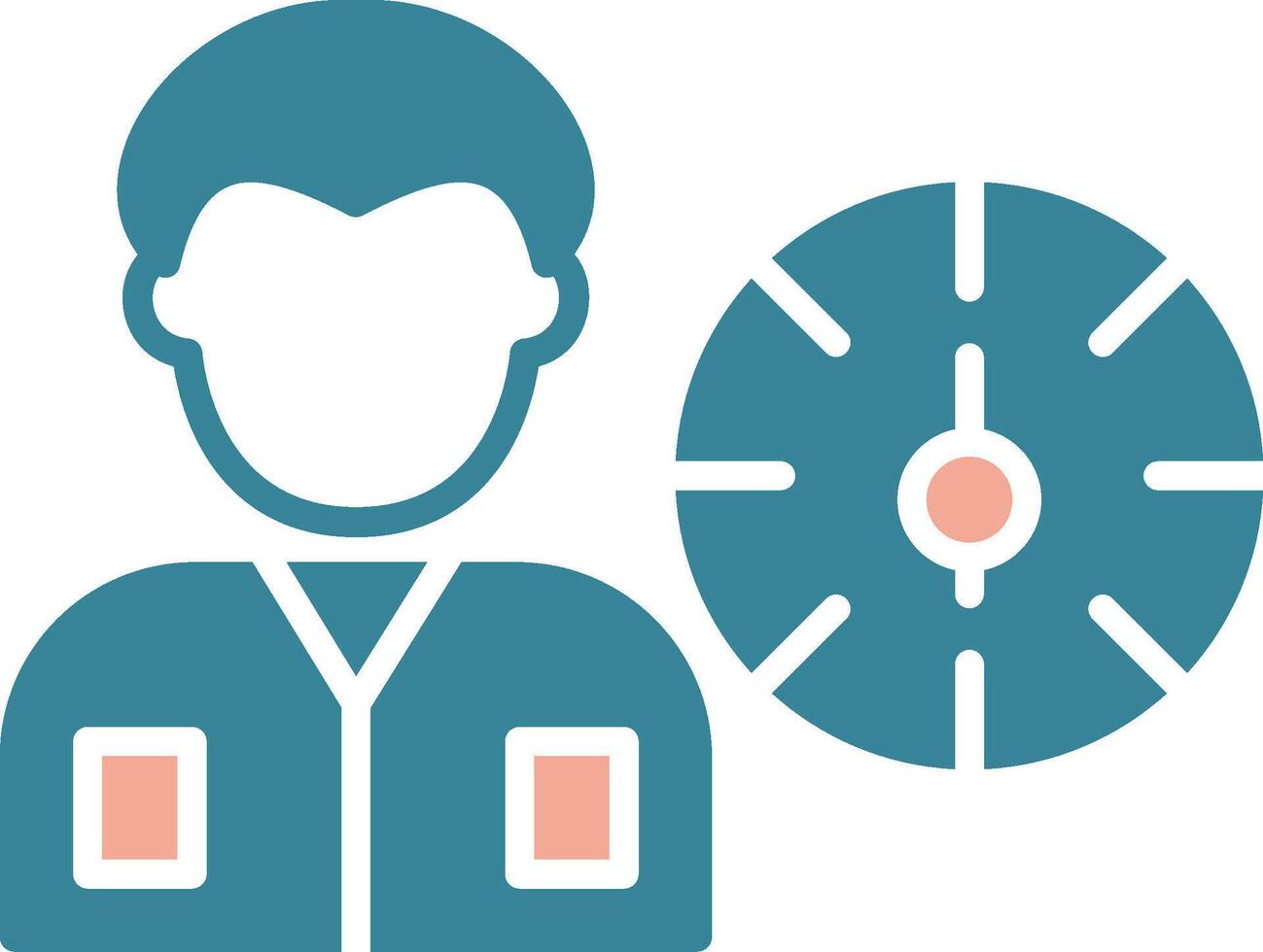 Working Hours Glyph Two Color Icon vector