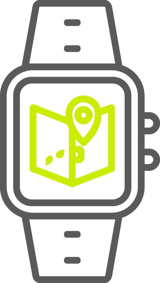 Maps Line Two Color Icon vector