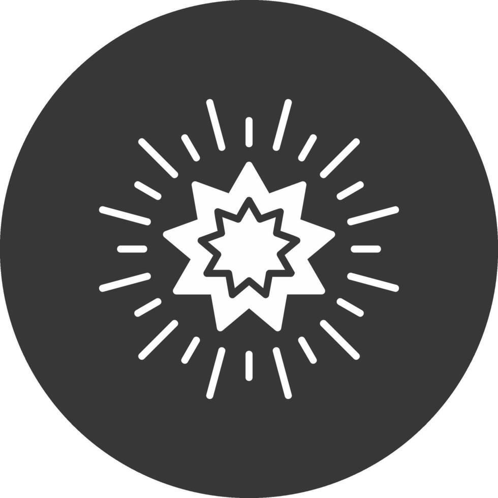Stars Glyph Inverted Icon vector
