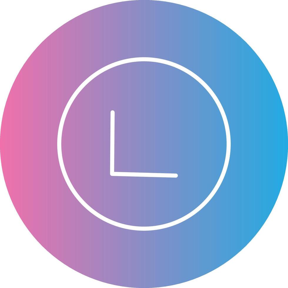 Chevron Line Gradient Circle Icon vector