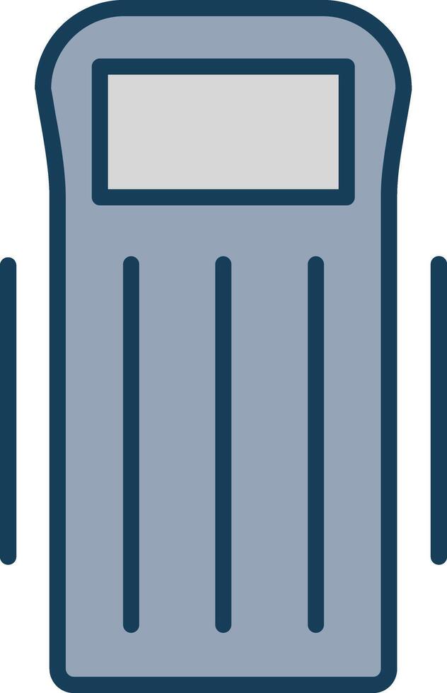 Float Line Filled Grey Icon vector