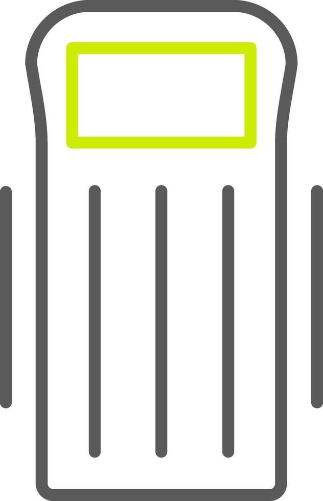 Float Line Two Color Icon vector