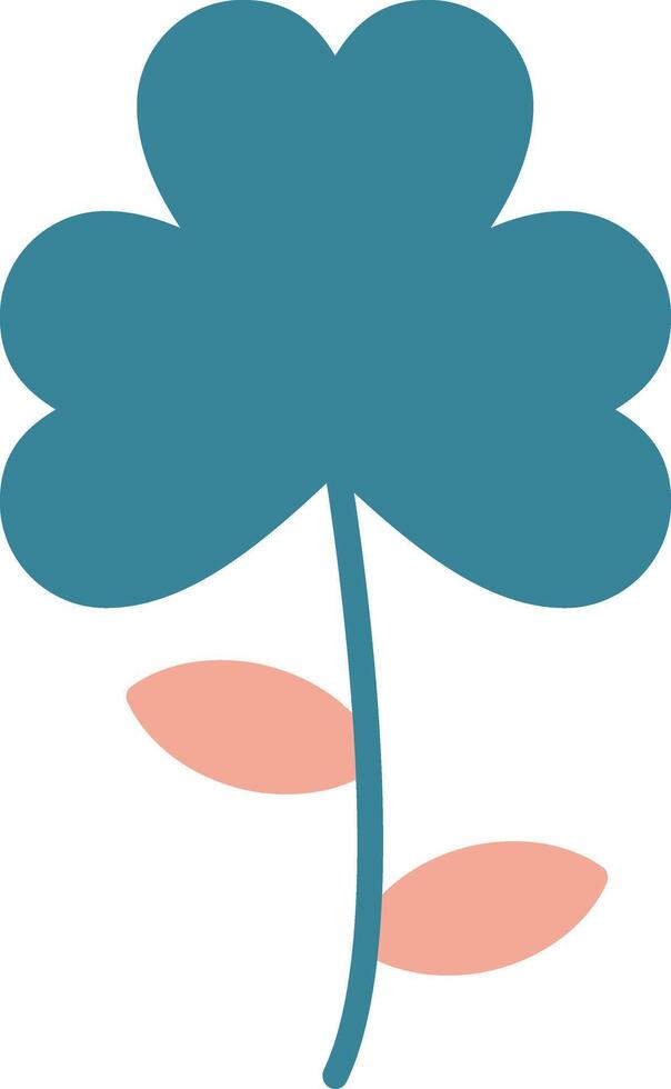 Clover Glyph Two Color Icon vector