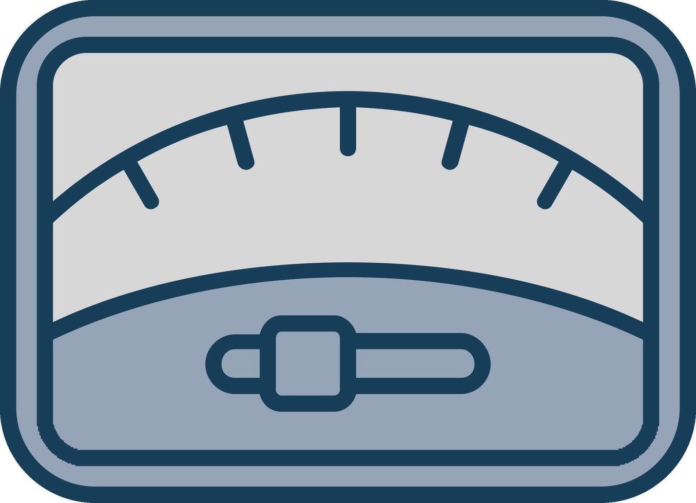 Dial Line Filled Grey Icon vector