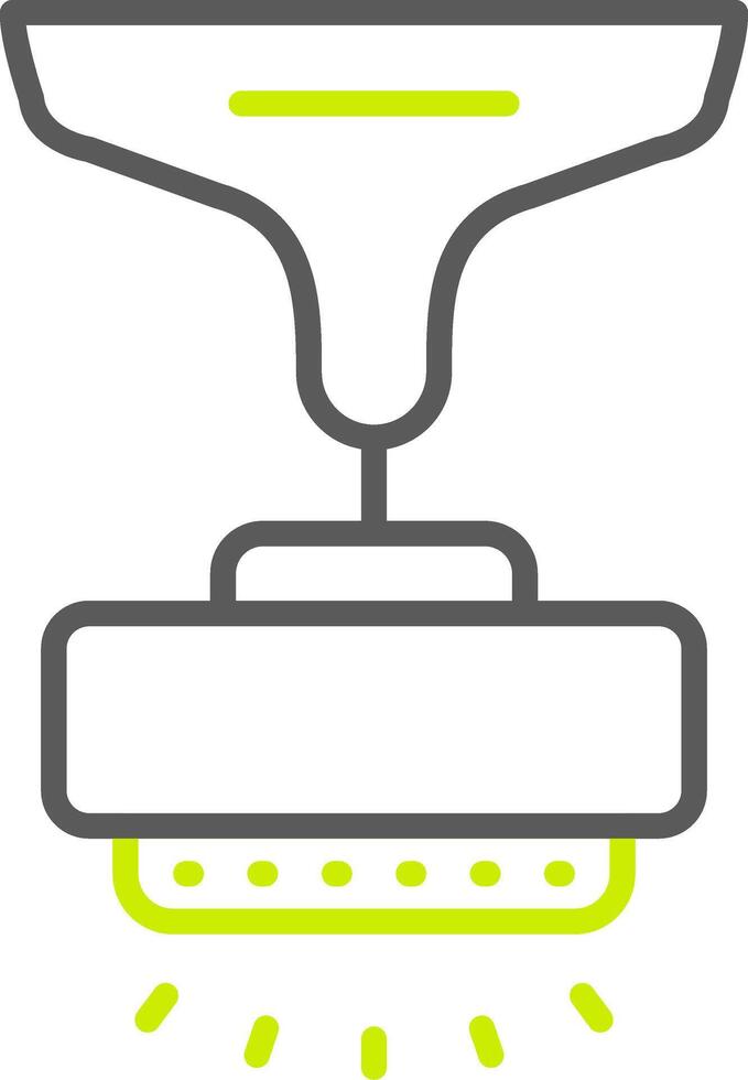 Lamp Line Two Color Icon vector