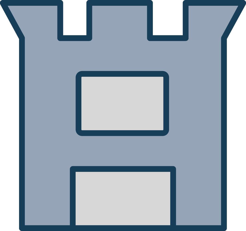 War Line Filled Grey Icon vector