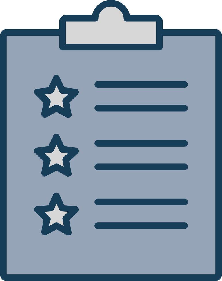 Feedback Form Line Filled Grey Icon vector