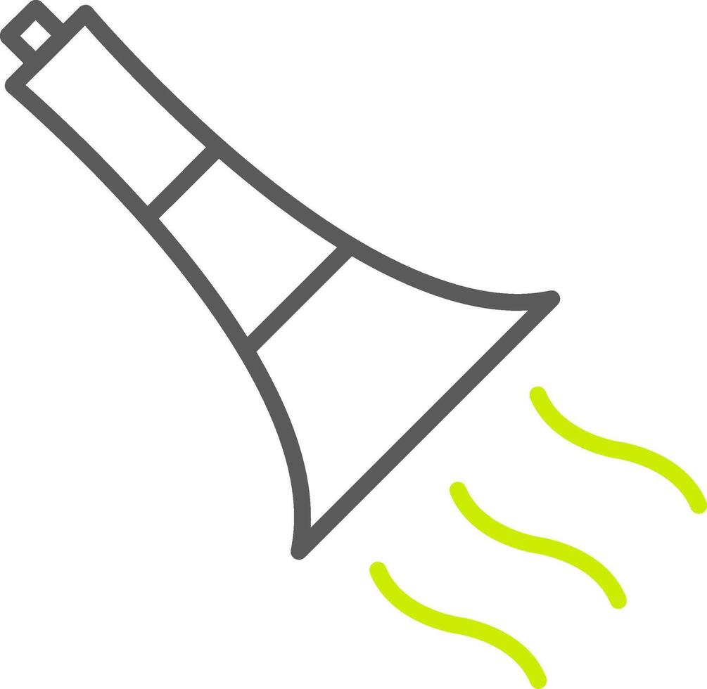 Trumpet Line Two Color Icon vector