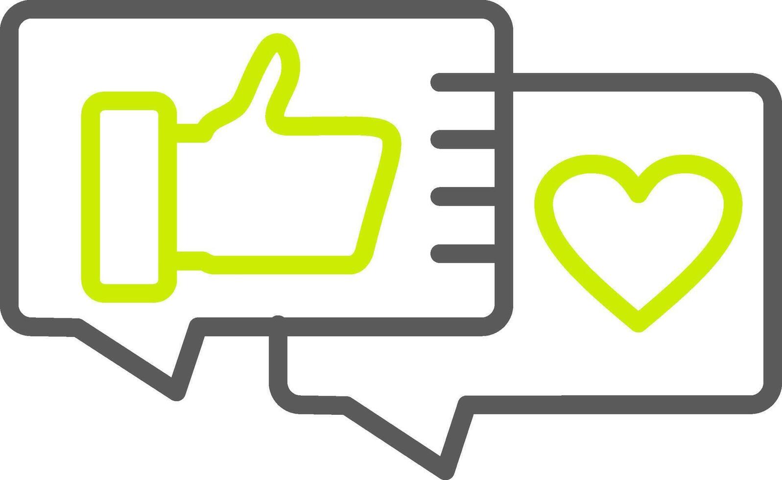 Reaction Line Two Color Icon vector