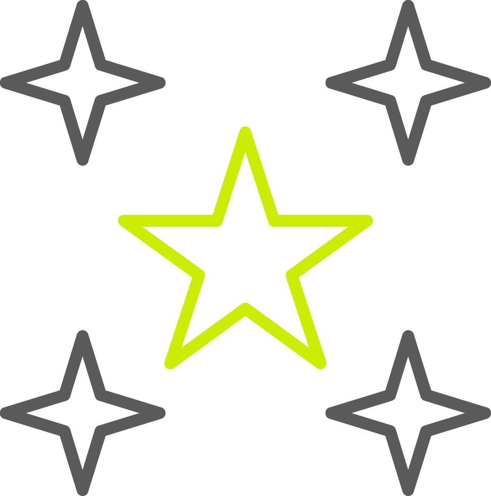 Stars Line Two Color Icon vector