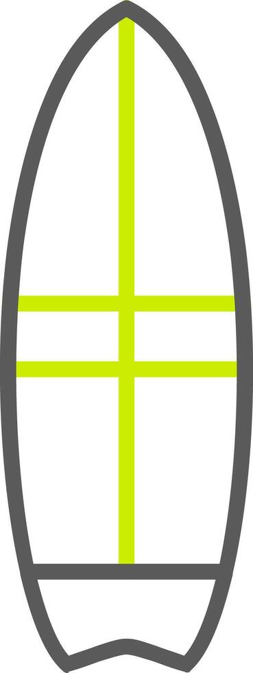 Surfer Line Two Color Icon vector