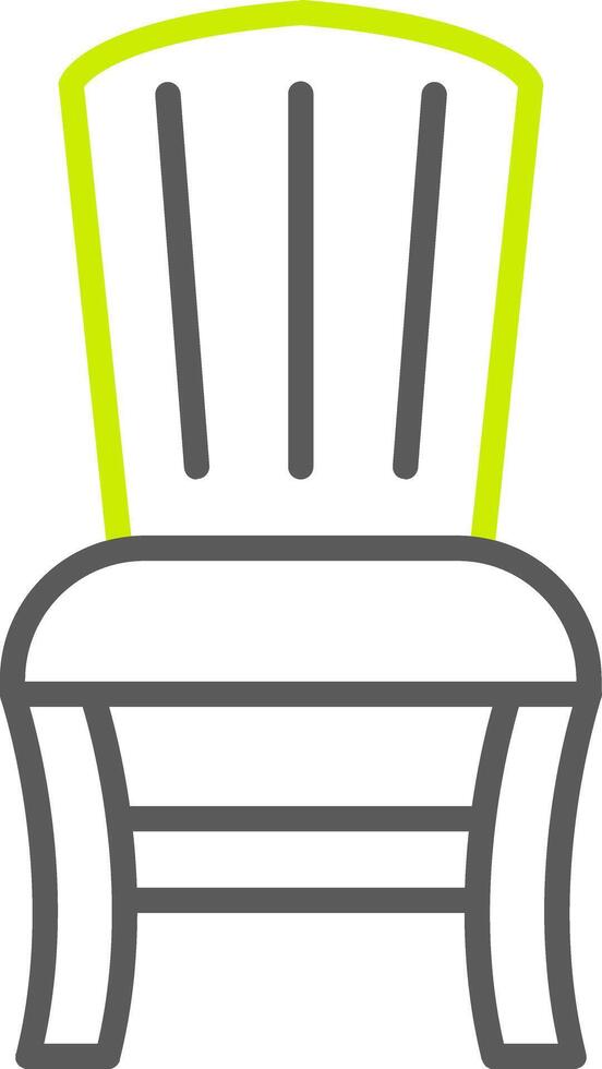 Armchair Line Two Color Icon vector