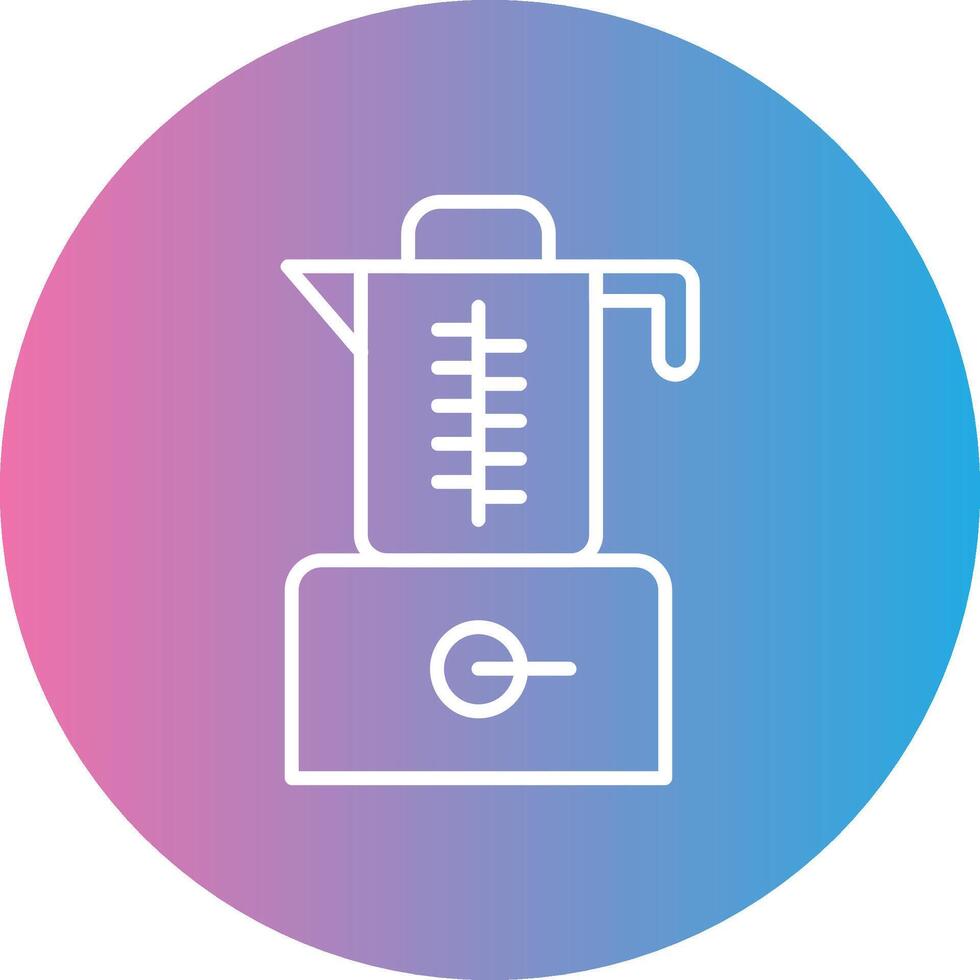 Mixer Blender Line Gradient Circle Icon vector