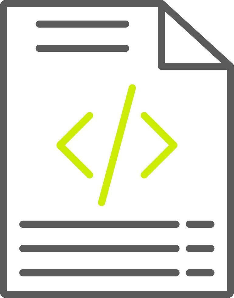 Coding Line Two Color Icon vector