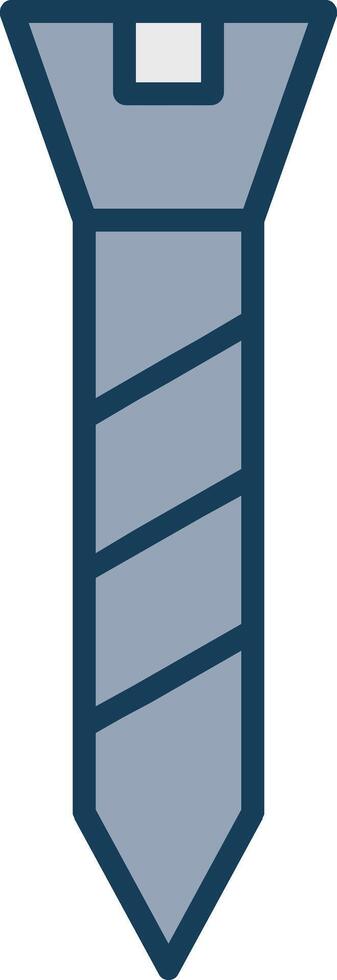 Screw Line Filled Grey Icon vector