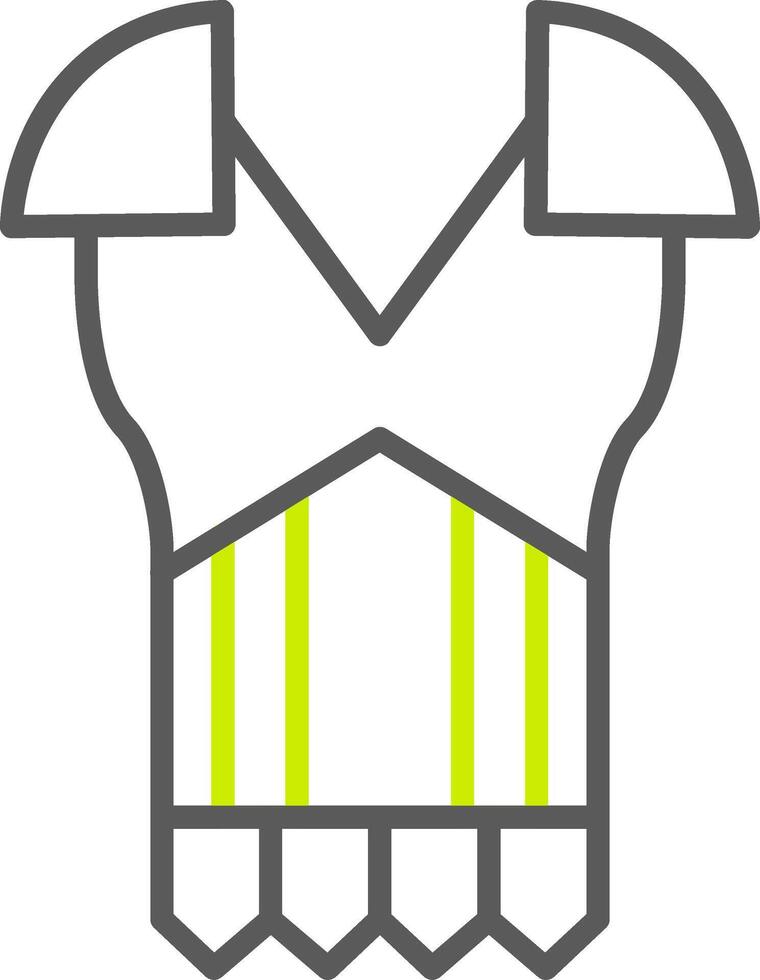 Armour Line Two Color Icon vector