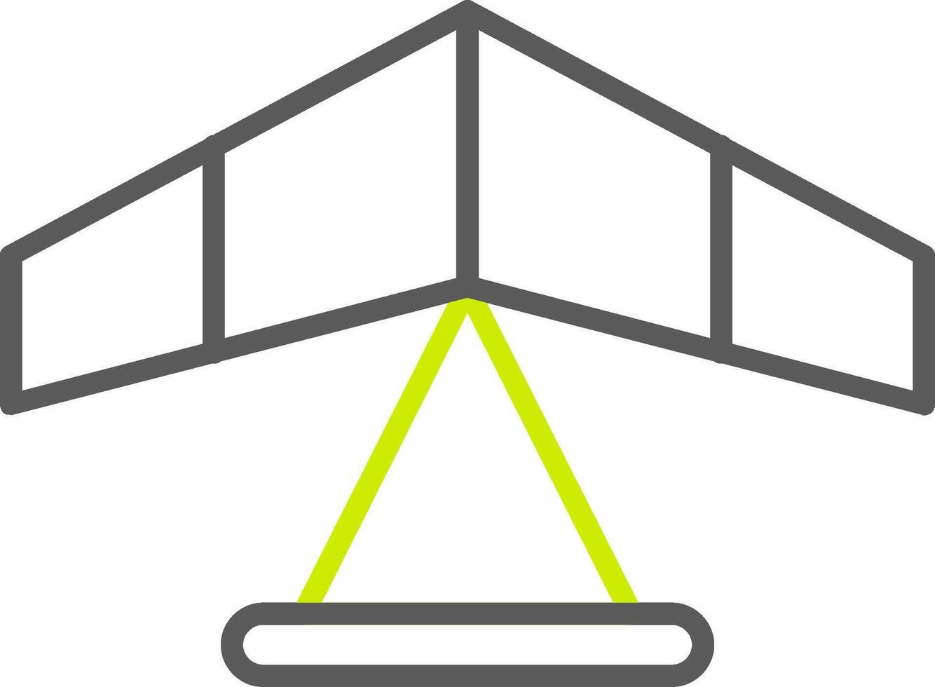 Gliding Line Two Color Icon vector