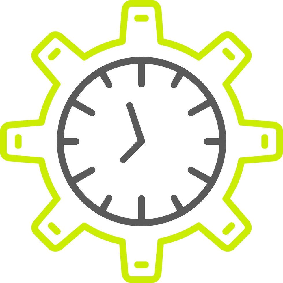 Time management Line Two Color Icon vector
