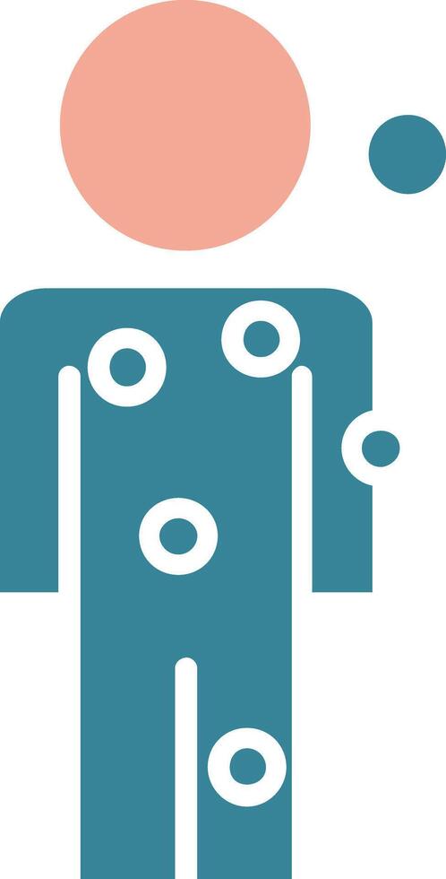 Symptom Checker Glyph Two Color Icon vector