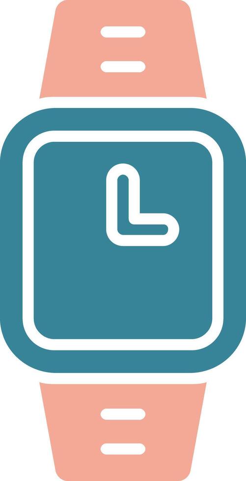 Watch Glyph Two Color Icon vector