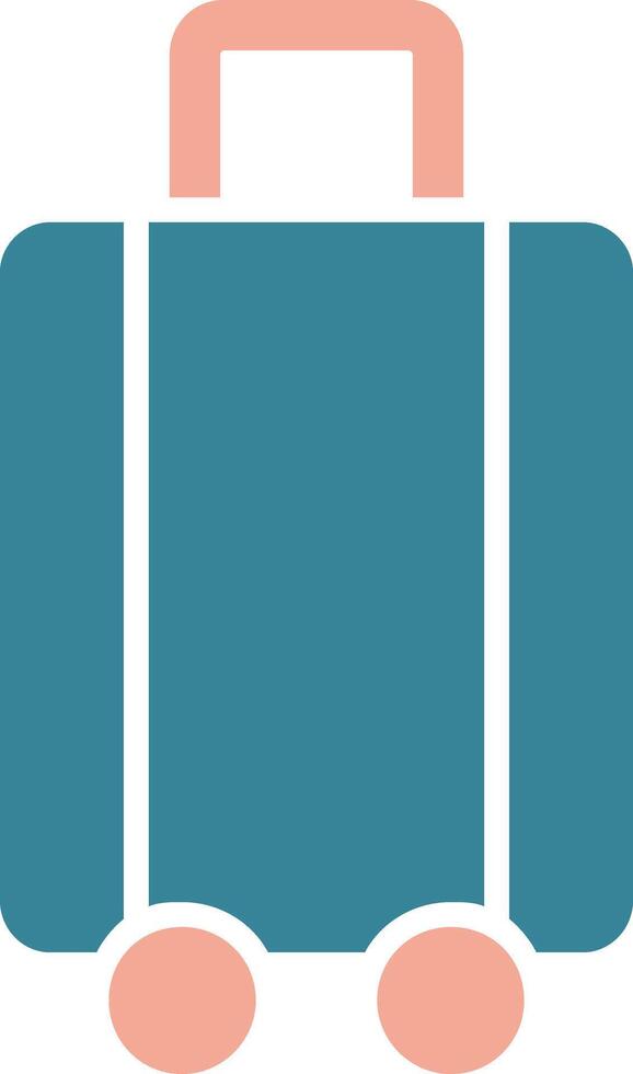 Luggage Glyph Two Color Icon vector