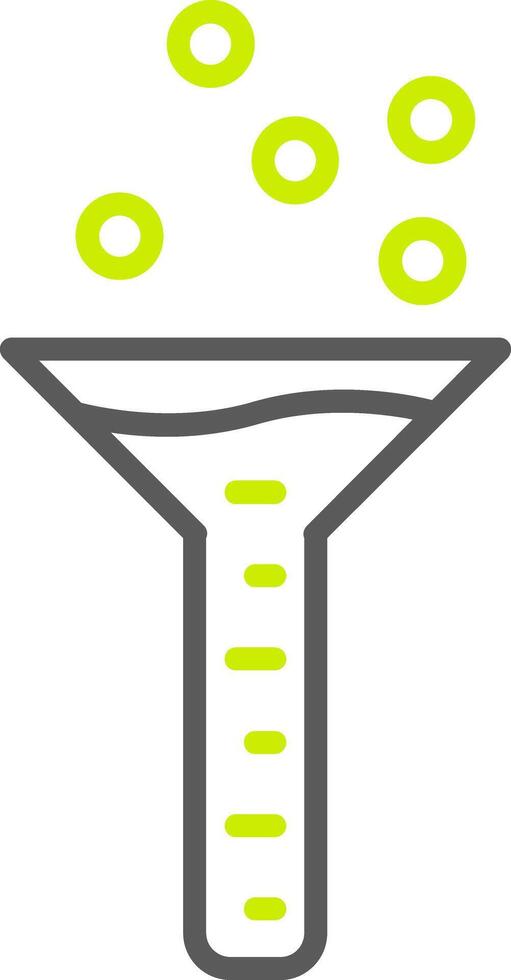 Funnel Line Two Color Icon vector