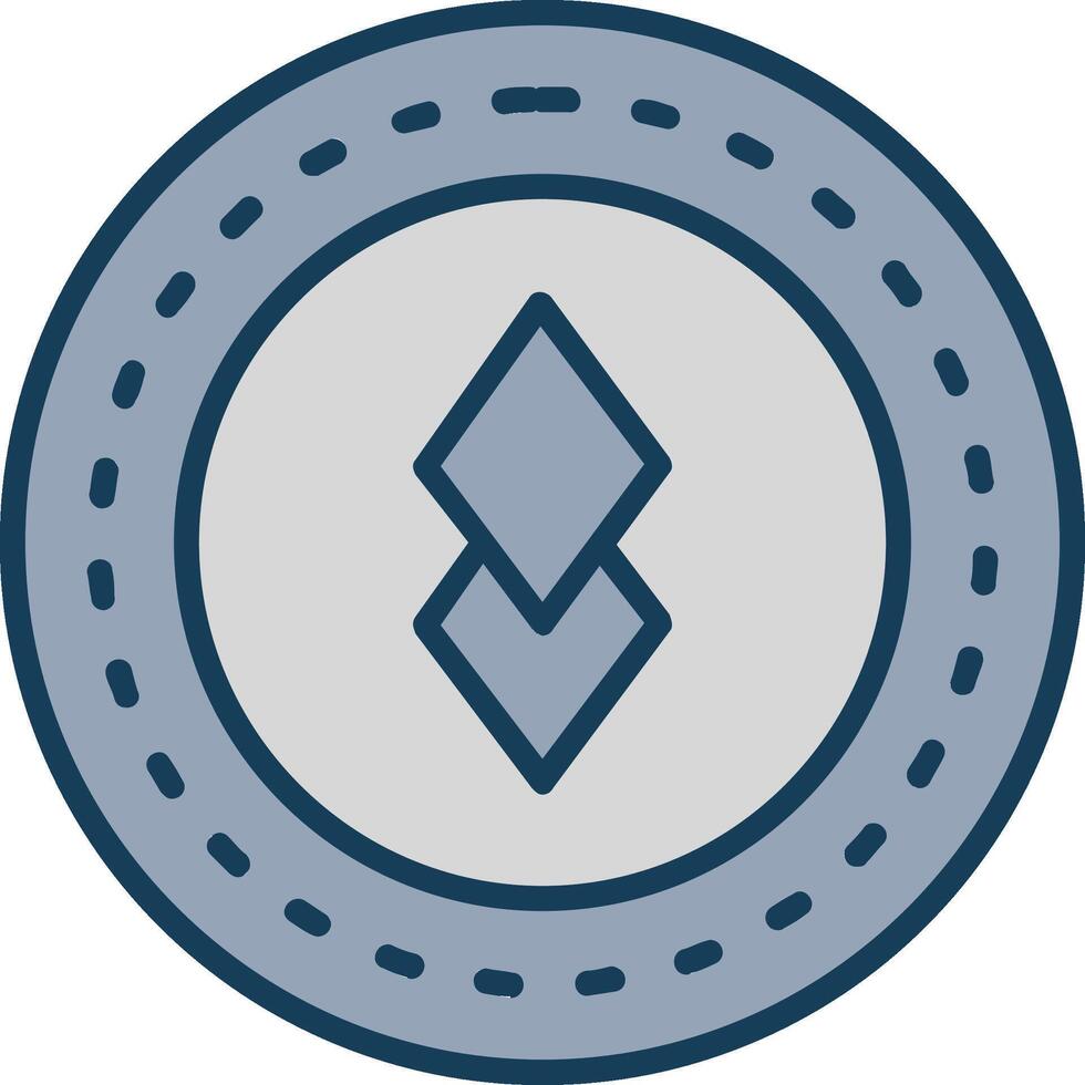 Altcoin Altcoin Line Filled Grey Icon vector