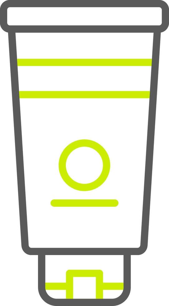 Hand Cream Line Two Color Icon vector