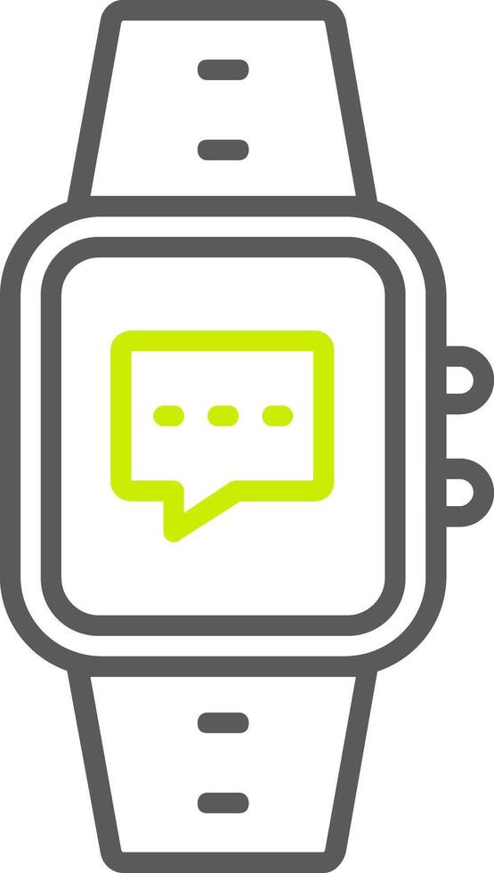 Message Line Two Color Icon vector