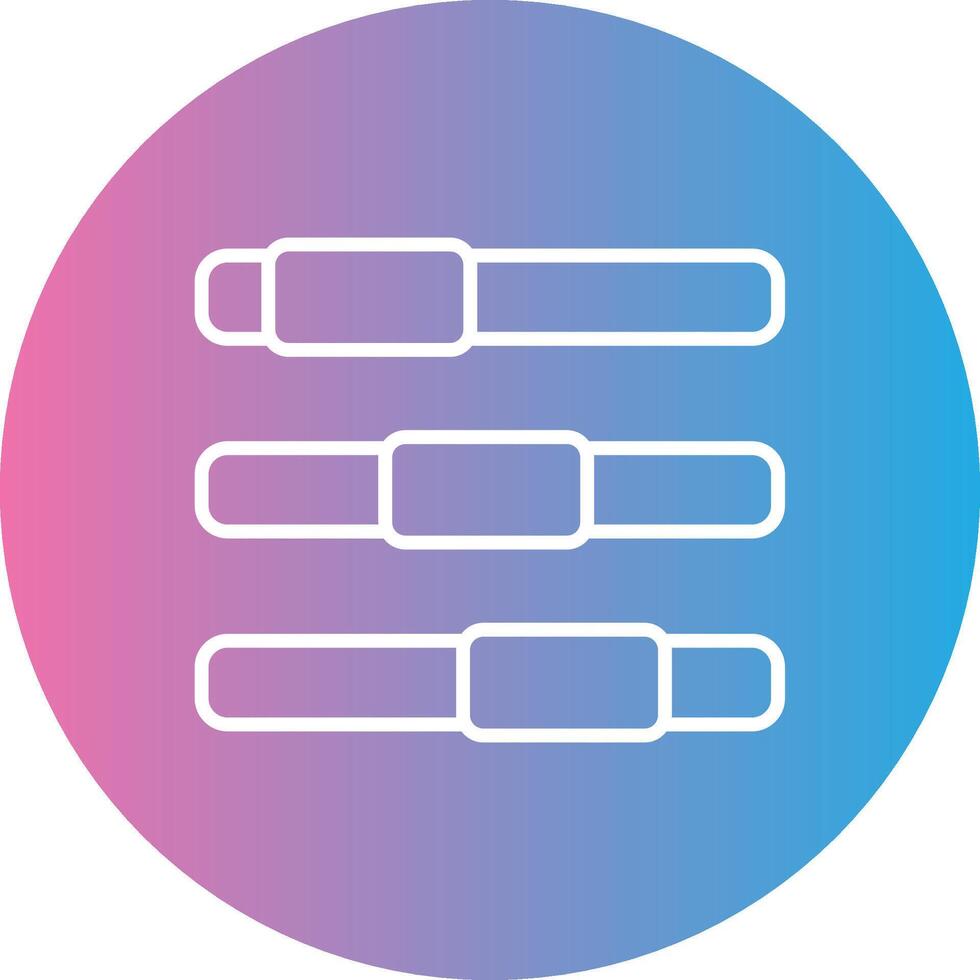 Progress Bar Line Gradient Circle Icon vector