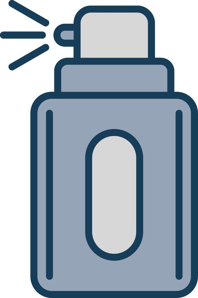Deodorant Line Filled Grey Icon vector