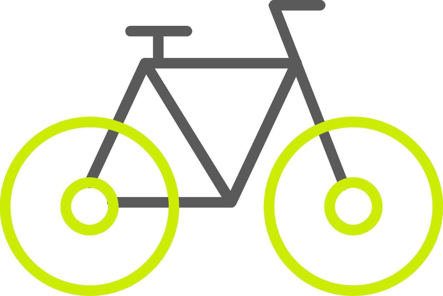 Bicycle Line Two Color Icon vector