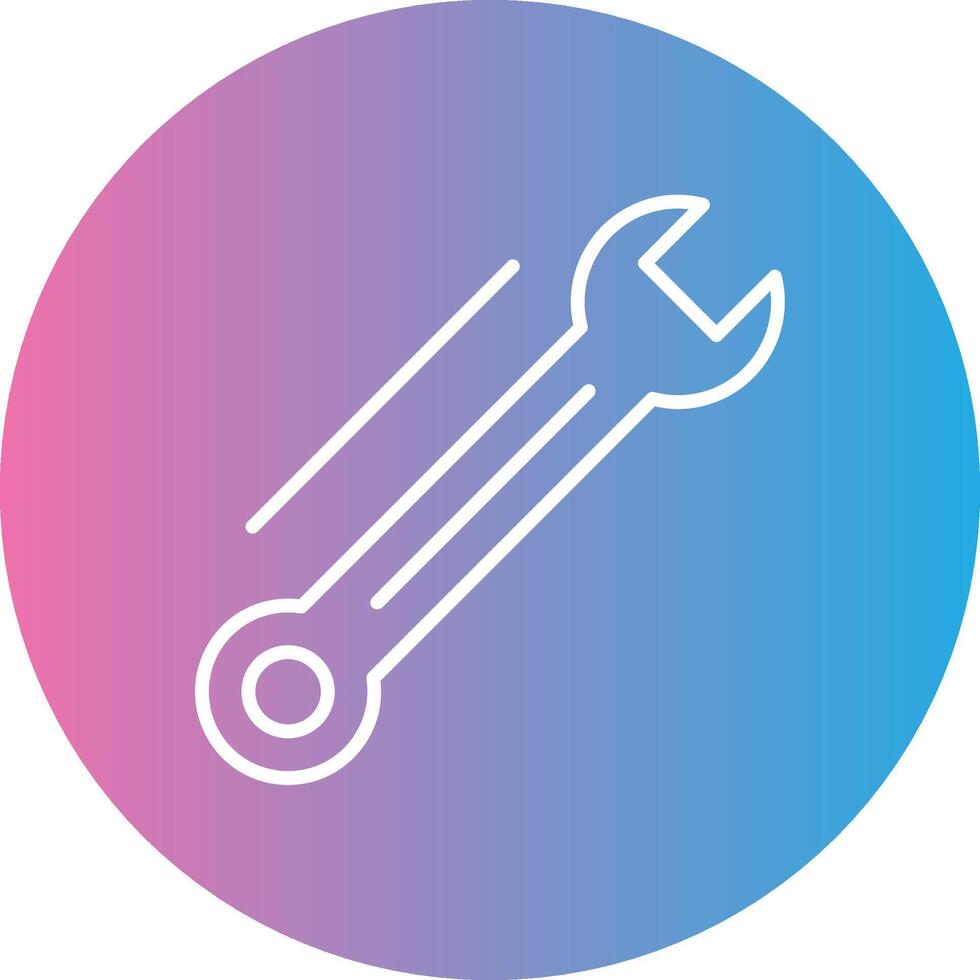 DIY Line Gradient Circle Icon vector