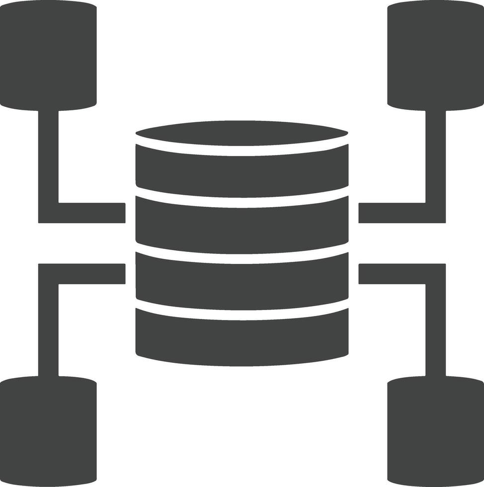 Storage data icon symbol image for database illustration vector