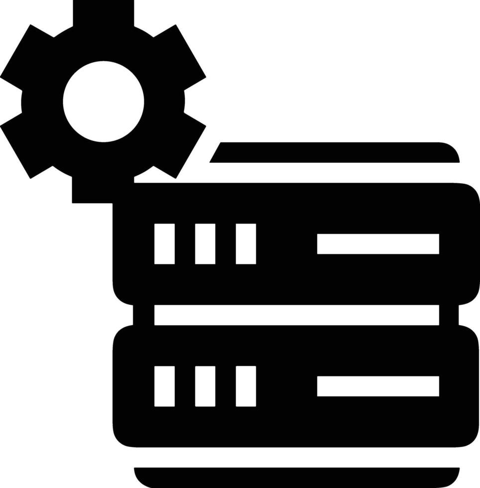 almacenamiento datos icono símbolo imagen para base de datos ilustración vector