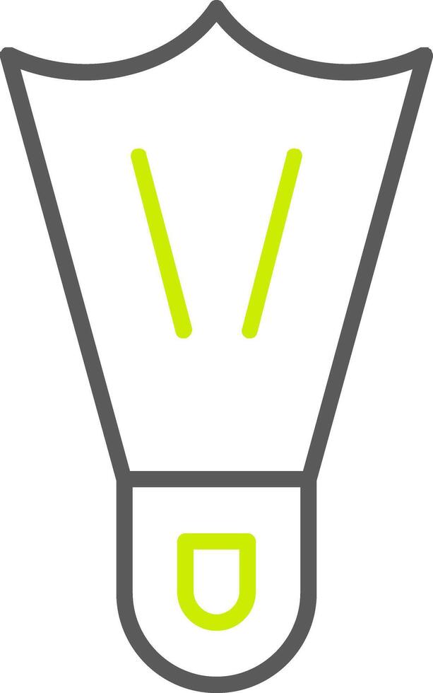 Flippers Line Two Color Icon vector