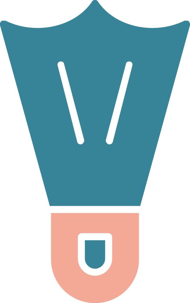 Flippers Glyph Two Color Icon vector