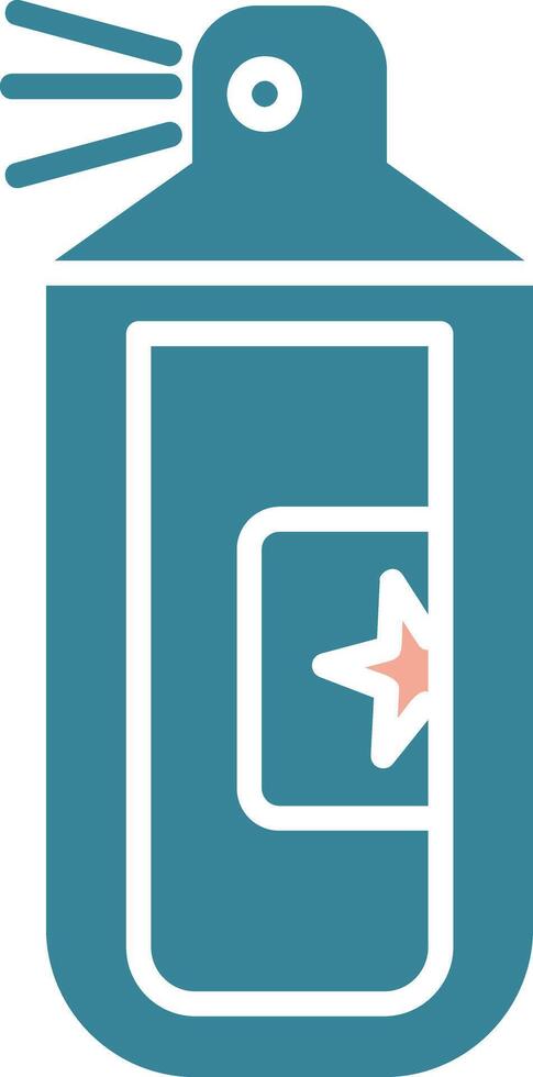 Silly Strings Glyph Two Color Icon vector