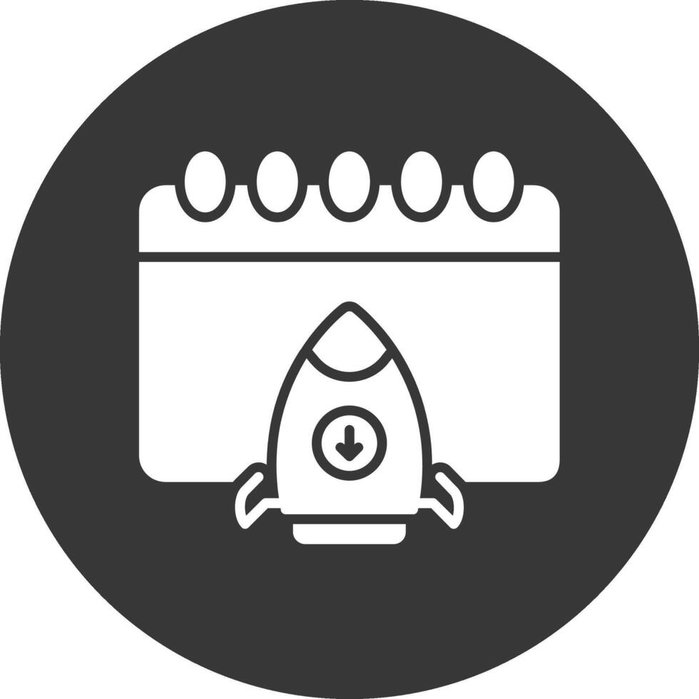 Esports Glyph Inverted Icon vector