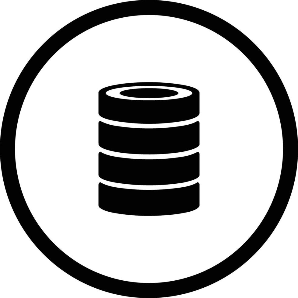 Storage data icon symbol image for database illustration vector