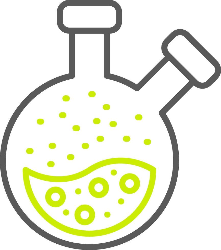Flask Line Two Color Icon vector