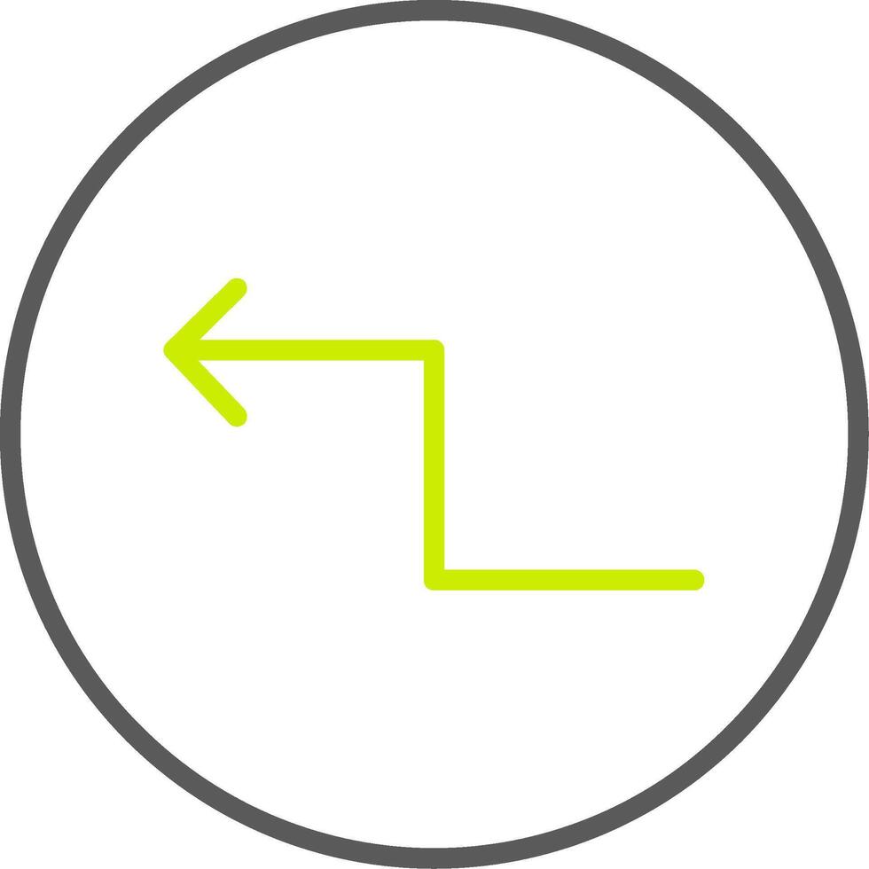 Zigzag Arrow Line Two Color Icon vector