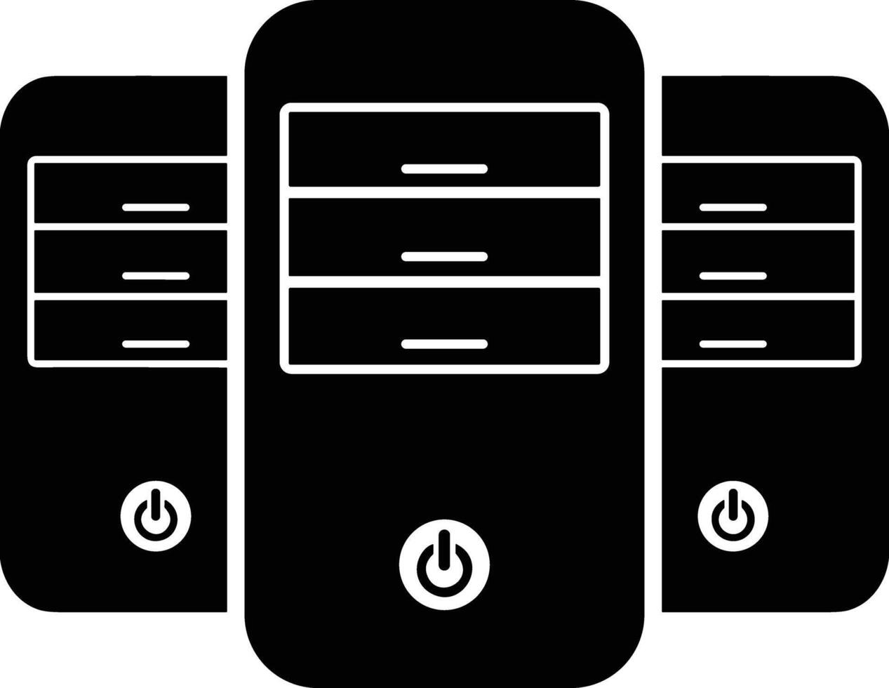 Storage data icon symbol image for database illustration vector