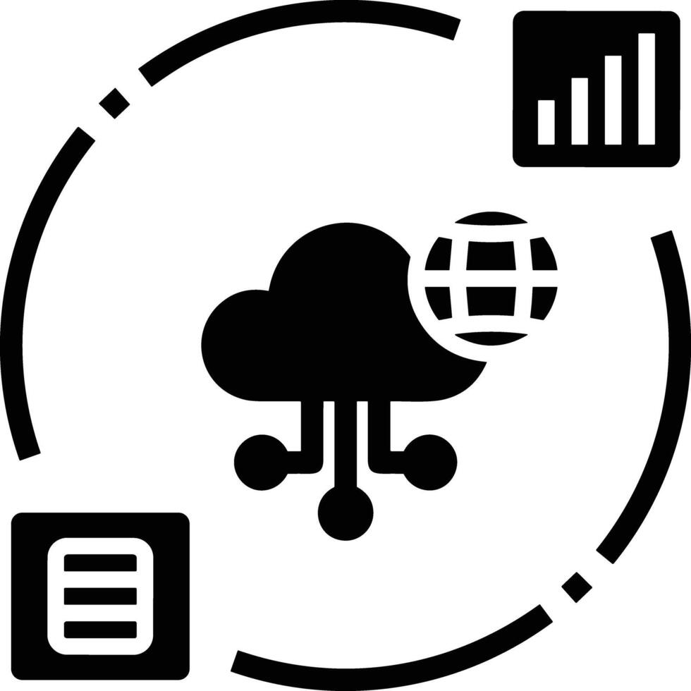 almacenamiento datos icono símbolo imagen para base de datos ilustración vector