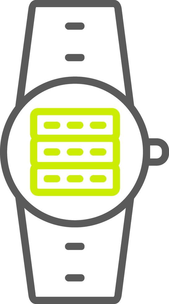 Server Line Two Color Icon vector