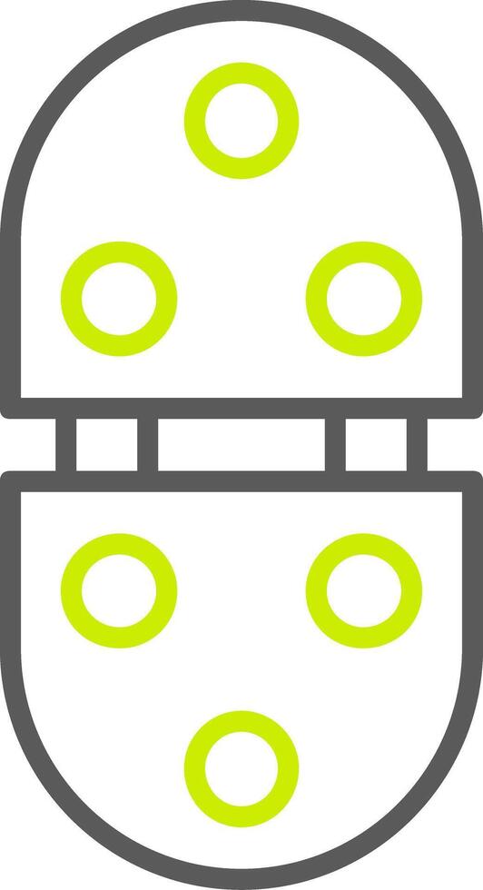 Hinge Line Two Color Icon vector