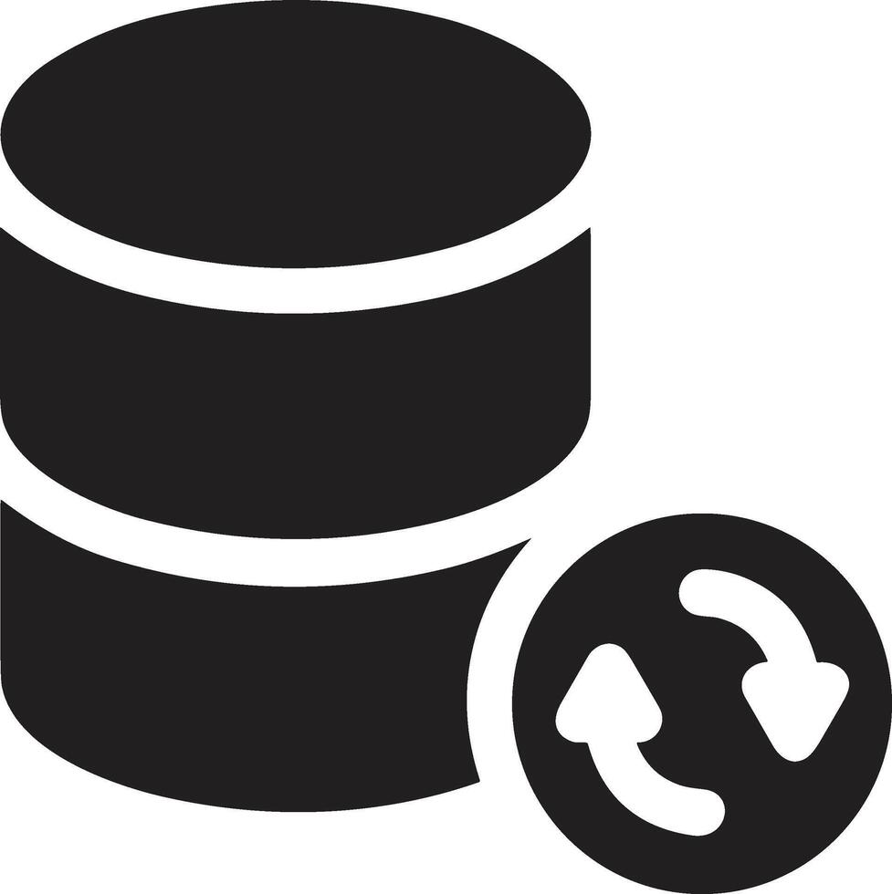 Storage data icon symbol image for database illustration vector