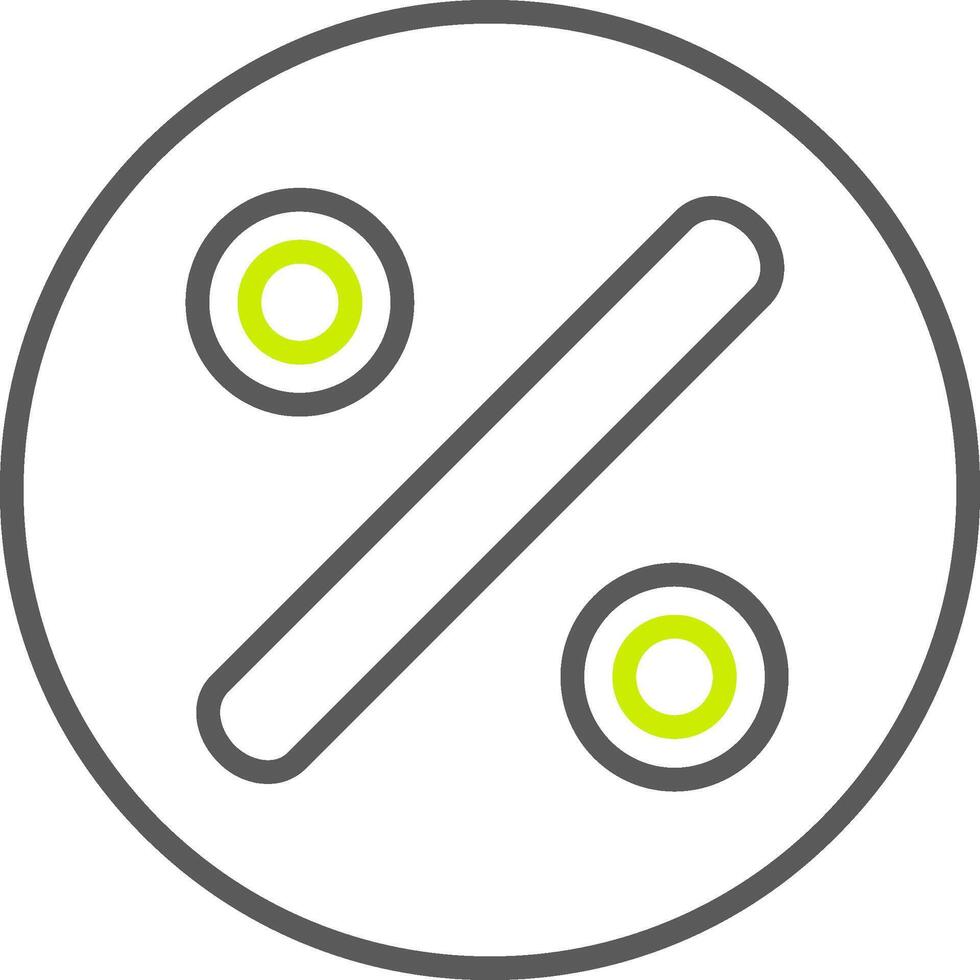 Divide Line Two Color Icon vector