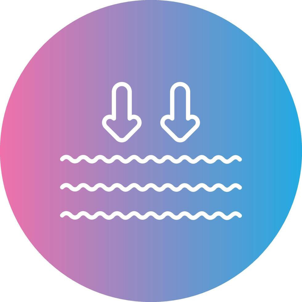Arrows Line Gradient Circle Icon vector