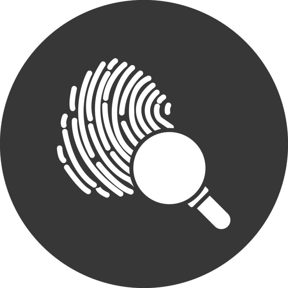 Evidence Glyph Inverted Icon vector